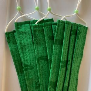 Men's Handmade Face Mask with Filter Pocket - Golf